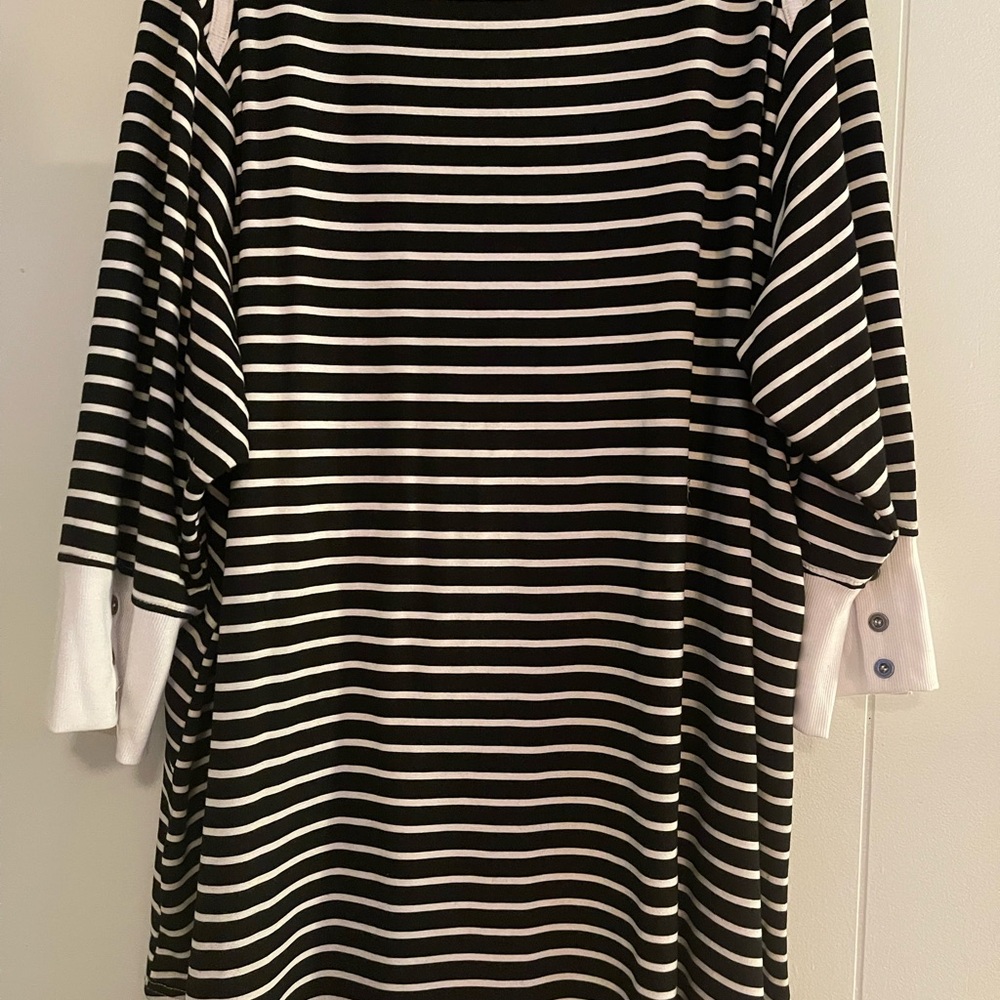 Chic Striped Long Sleeve Women's Top